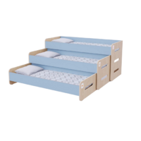 Раздвижная кровать 3 секции в спальную зону из коллекции «НЕГА» (цвет голубой) - «globural.ru» - Махачкала