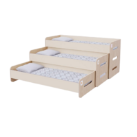 Раздвижная кровать 3 секции в спальную зону из коллекции «НЕГА» (цвет бежевый) - «globural.ru» - Махачкала