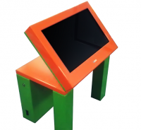 Интерактивный стол с поднимающимся монитором 24" на Android - «globural.ru» - Махачкала