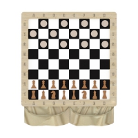 Настенная игра «2 в 1 шашки + шахматы» - «globural.ru» - Махачкала