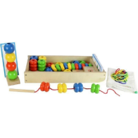 Игра на сенсомоторное развитие "Шнуровка Бусы (набор 3)" - «globural.ru» - Махачкала