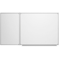 Доска магнитно-маркерная настенная двухэлементная белая полимерная - «globural.ru» - Махачкала