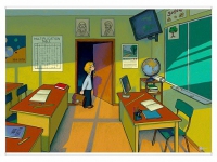 Магнитно-маркерный плакат "Классная комната" с набором магнитных карточек + методические рекомендации (иностранный язык) - «globural.ru» - Махачкала