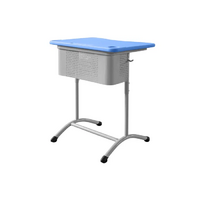 Стол ученический одноместный регулируемый по высоте с перфорированным экраном - «globural.ru» - Махачкала