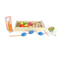 Игра на сенсомоторное развитие "Шнуровка Бусы (набор 1)" - «globural.ru» - Махачкала