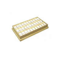 Английский алфавит на пластиковых табличках. Красный. Прописные буквы. 20/20 штук. - «globural.ru» - Махачкала