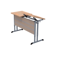 Стол ученический двухместный с наклоняемыми столешницами - «globural.ru» - Махачкала