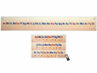 Интерактивный стенд-лента "Алфавит" адаптивный, с сенсорным пультом управления и планшетом со шрифтом Брайля (иностранный язык) - «globural.ru» - Махачкала