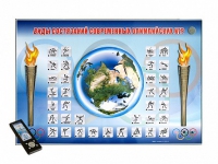 Электрифицированный стенд "Виды состязаний современных Олимпийских игр" адаптивный, с сенсорным пультом управления и планшетом со шрифтом Брайля (физическая культура) - «globural.ru» - Махачкала