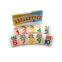 Деревянное домино "Фрукты и цифры" - «globural.ru» - Махачкала