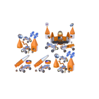 Развивающая игрушка "Закручивай и учись. Космическая миссия"  (50 элементов) - «globural.ru» - Махачкала