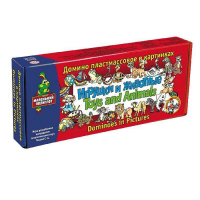 Домино пластмассовое на английском языке «Игрушки и животные» - «globural.ru» - Махачкала