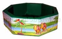 Сухой бассейн восьмигранный с шелкографией - «globural.ru» - Махачкала
