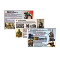 Комплект таблиц по истории раздаточных "История России XX - XXI вв." (цвет., лам., 12 штук) - «globural.ru» - Махачкала