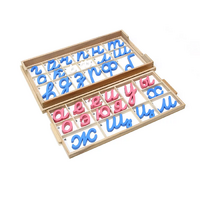 Большой подвижный деревянный алфавит - прописные наклонные буквы - «globural.ru» - Махачкала