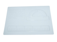 Пособие для слабовидящих детей "Координатная плоскость 3 вида, транспортир и линейка" - «globural.ru» - Махачкала