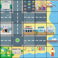 Тематическое поле-маршрутизатор  для мини-робота «На берегу моря» - «globural.ru» - Махачкала