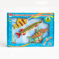 Магнитный деревянный конструктор "Рыбки" - «globural.ru» - Махачкала