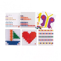 Мозаика Peg Board. Набор с прозрачными досками и картинками - «globural.ru» - Махачкала