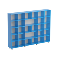 Шкаф-стеллаж без дверок (серый/синий) - «globural.ru» - Махачкала