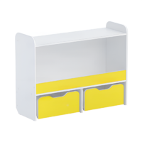 Стеллаж для игрушек и пособий "Росток 1" (белый/желтый) - «globural.ru» - Махачкала