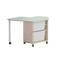 Стол детский левый Робик 002 (бук/фисташковый) - «globural.ru» - Махачкала