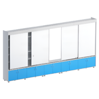 Раздвижная система аудиторных досок (серый/синий) - «globural.ru» - Махачкала