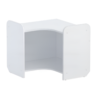 Стеллаж для игрушек и пособий "Росток 4" (белый) - «globural.ru» - Махачкала