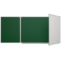 Доска аудиторная трехэлементная магнитная комбинированная эмалированная - «globural.ru» - Махачкала