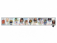 Интерактивный стенд-лента "Выдающиеся спортсмены, деятели физической культуры, спорта и олимпийского движения" адаптивный, с сенсорным пультом управления и планшетом со шрифтом Брайля (физическая культура) - «globural.ru» - Махачкала