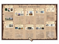 Интерактивный стенд "История человечества" адаптивный, с сенсорным пультом управления и планшетом со шрифтом Брайля (история) - «globural.ru» - Махачкала