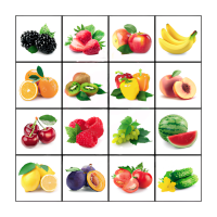 Тематическое поле-маршрутизатор «Фрукты и овощи» для мини-робота - «globural.ru» - Махачкала