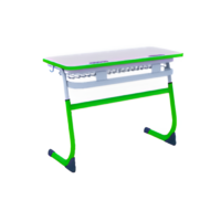 Парта двухместная "Smarty" с полиуретановой кромкой регулируемая по высоте  - «globural.ru» - Махачкала