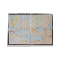 Учебная карта "Византийская империя и славяне в VI - ХI в.в. 1040*1420 мм" (матовое, 2-стороннее лам.) - «globural.ru» - Махачкала