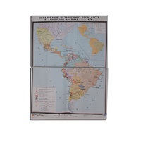 Учебная карта "Образование независимых государств в Латинской Америке" 1030*1420 мм (матовое, 2-стороннее лам.) - «globural.ru» - Махачкала