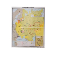 Учебная карта "Российская империя в 18 в." (матовое, 2-стороннее лам.) - «globural.ru» - Махачкала