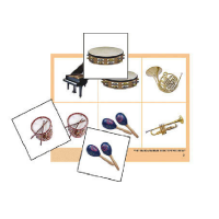 Лото "Музыкальные инструменты" (4 планшета, 24 карточки, цветное, ламинированное) - «globural.ru» - Махачкала