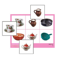 Лото "Посуда" (4 планшета, 24 карточки, цветное, ламинированное) - «globural.ru» - Махачкала