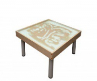 Столик на ножках для рисования песком Радуга. Подсветка белая - «globural.ru» - Махачкала