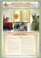 Стенд-уголок "Конституция Российской Федерации и Федеральный закон "О воинской обязанности и военной службе" - «globural.ru» - Махачкала