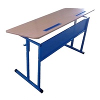 Стол ученический двухместный с регулировкой наклона столешницы - «globural.ru» - Махачкала