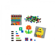 Кубики соединяющиеся 1 см. Набор с основанием и карточками. - «globural.ru» - Махачкала