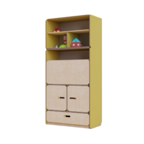 Стеллаж-трансформер с рабочим местом специалиста из коллекции «НЕГА» (желтый) - «globural.ru» - Махачкала