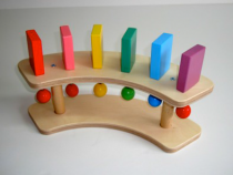 Тактильно-развивающая панель "Разноцветное домино" (3 домино, стартовая) - «globural.ru» - Махачкала