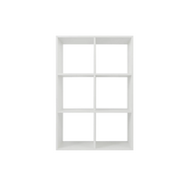 Стеллаж 6 секций цвет белый - «globural.ru» - Махачкала