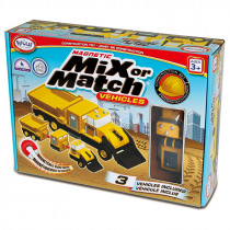 Магнитный конструктор Транспорт "Смешай и собери". Серия Строительная техника. Стартовый набор - «globural.ru» - Махачкала