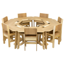 Комплект детских столов и стульев для детей с 3 до 7 лет (7 комплектов) - «globural.ru» - Махачкала