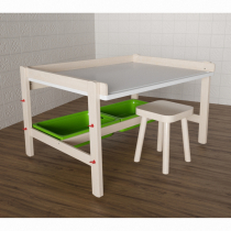 Стол растущий на регулируемых ножках «Снежок №1» - «globural.ru» - Махачкала