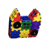 Набор для конструирования «Строительные интерактивные блоки стандарт» Комплект №2 "Домик с колесом"   - «globural.ru» - Махачкала