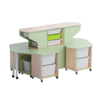 Модуль-стеллаж "Робот-Робик 002" (бук/фисташковый) - «globural.ru» - Махачкала